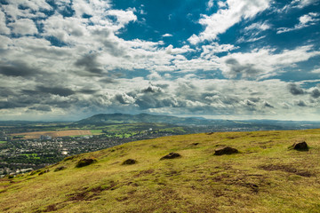 View of the city from Artur's Seat mountain
