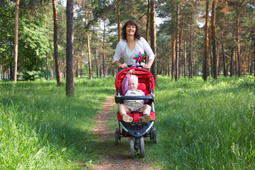 walking with child