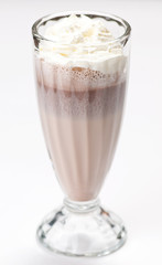iced blended chocolate cocktail milk