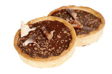 chocolate and caramel tarts