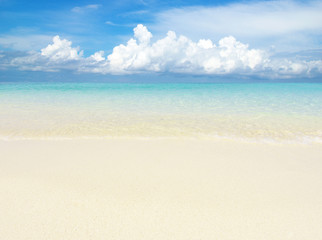 Fototapeta na wymiar sand of beach andaman sea