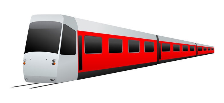 Train. Vector illustration on white background