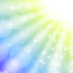 Obraz premium Vector Blurry summer view with