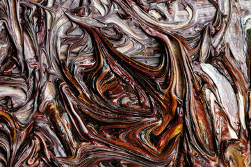 Oil paintings. Texture.