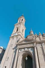 Fototapeta na wymiar La Seo Cathedral at Zaragoza, Spain