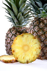 pineapples with two slices