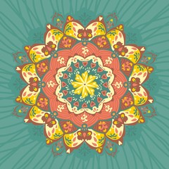 нежный красивый круглый узор