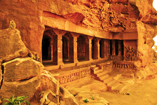 Badami, Karnataka - India del Sud, templi rupestri