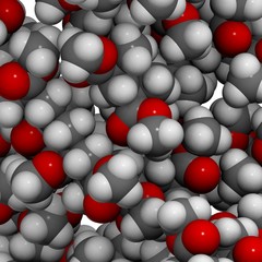 Molecule of poly(methyl methacrylate)