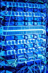 Fototapeta premium optic fiber hub