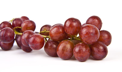 Red grapes.