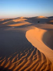 Crédence de cuisine en verre imprimé Tunisie sahara occidental 27 coucher de soleil sur dunes