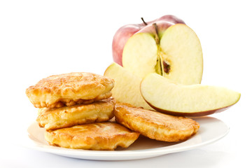 fried fritters with apple