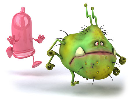 Pr&eacute;servatif et virus