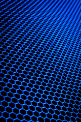 abstract metallic grid