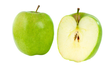 green apple isolated