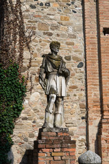 SS Cosma and Damiano Church. Grazzano Visconti. Emilia-Romagna.
