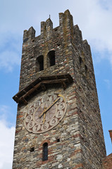 Clocktower. Grazzano Visconti. Emilia-Romagna. Italy.