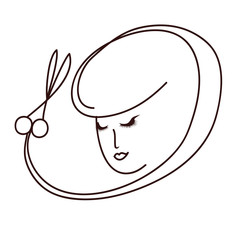 barber logo , hair icon