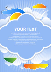 cloud background vector