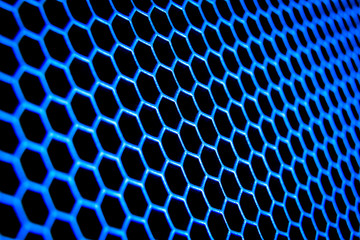 abstract metallic grid