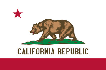 Naklejka premium Flaga Kalifornii