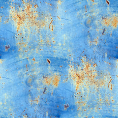 grunge seamless background blue rusty metal