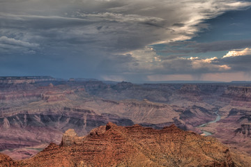 Fototapeta na wymiar Grand Canyon przed burzą