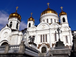 Fototapeta na wymiar Moscow, cathedral of Savior Christ