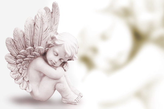 Träumender Engel Sepia