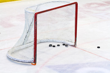 Obraz premium ice hockey net