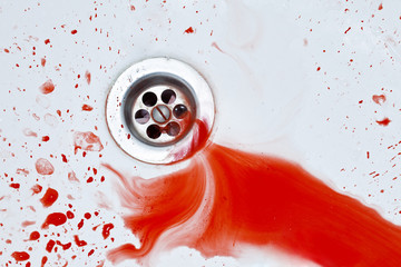 Bloody sink background