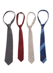 ties isolated on white