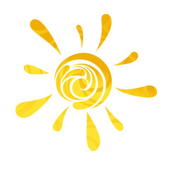 abstract vector sun