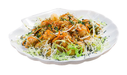 seafoods  in Tempura Pastry