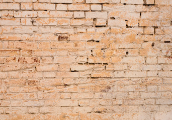 vintage yellow brick wall