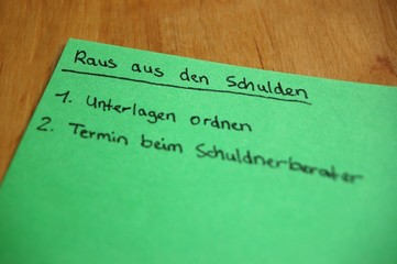 Raus aus den Schulden