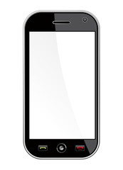Generic Smart Phone isolated over white
