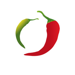 Piment rouge et vert