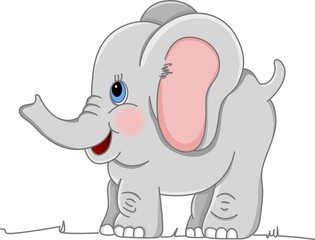 Happy Baby Elephant