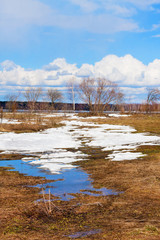Beautiful nature, spring. River