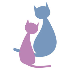 Two color cats