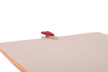 blank sticky note on white