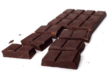 Plate from chocolate