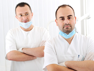 Fototapeta premium Dentist's teeth checkup, series of related photos