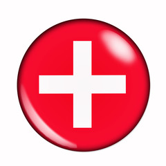 Button flag of Switzerland