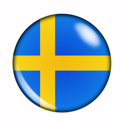 Button flag of Sweden