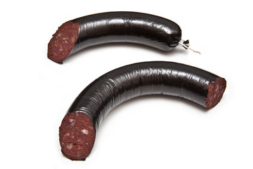 black pudding or blood sausage.