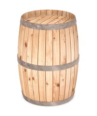 Obraz premium 3d render of wooden barrel