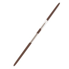3d render of two handed spear